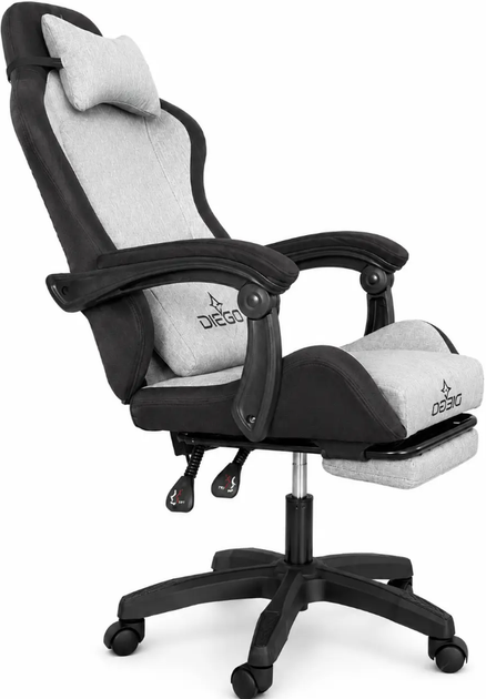Игровое кресло DIEGO Fabric X Gray Геймерское тканевое кресло для геймеров с регулировкой - изображение 6