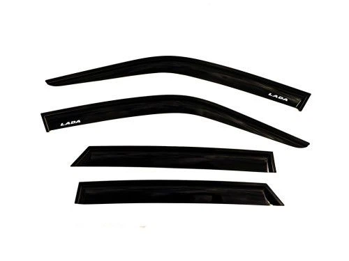 Дефлектори вікон для ВАЗ 2110 - 2112 1995-2015 3М скотч Voron Glass - изображение 4