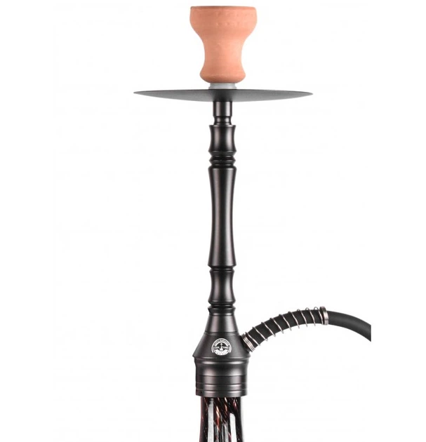 Кальян Yahya Nozzle Black Яхья Ноззл 58 см нержавеющая сталь шахта 14 мм клик система полный комплект черный - изображение 6