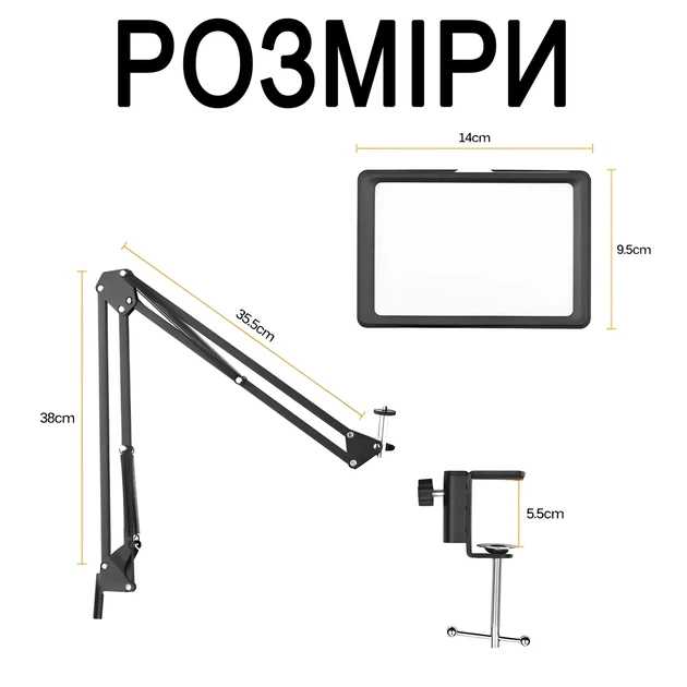 Светодиодный комплект освещения Andoer VLK-03 постоянный свет с штативом и цветными фильтрами черный - изображение 13