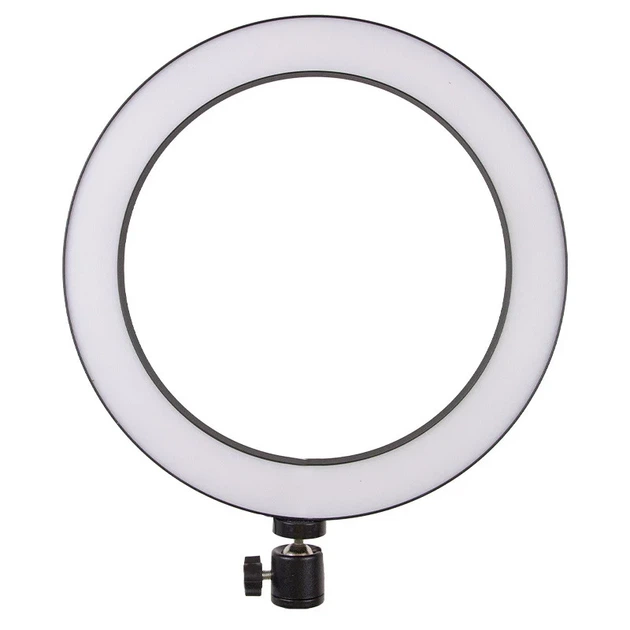 Кольцевая светодиодная LED лампа Flat Ring 8" черная - Фото 1 Кольцевая светодиодная LED лампа Flat Ring 8" черная - изображение 1