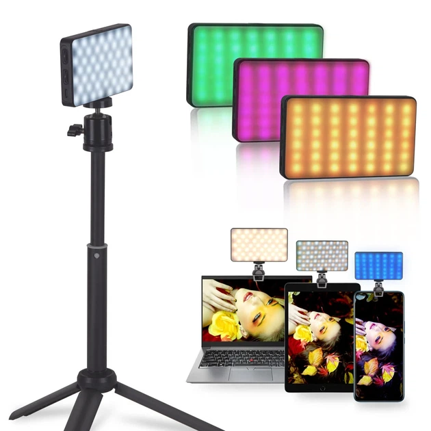 Светодиодная накамерная лампа Andoer W140RGB RGB 8W Черная 2500-9000K - изображение 14