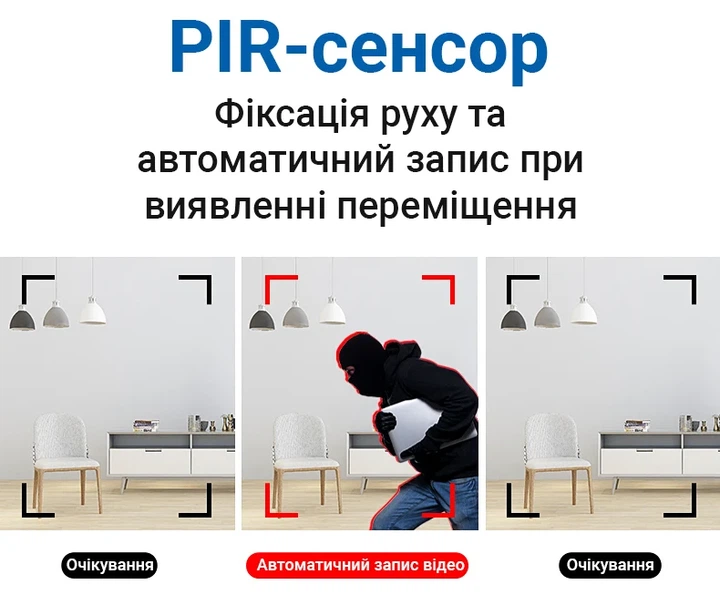 Камера видеонаблюдения MD31 с датчиком движения 1080P беспроводная черная - Фото 3 Камера видеонаблюдения MD31 с датчиком движения 1080P беспроводная черная - изображение 3