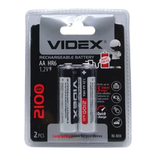 Акумуляторы Videx AA 2100 перезаряжаемые - Фото 1 Акумуляторы Videx AA 2100 перезаряжаемые - изображение 1