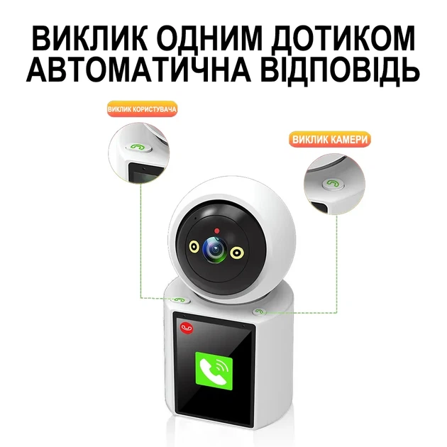 Поворотная Wi-Fi камера Digital Lion W31 с видеозвонком, датчиком движения, пластик, белая - изображение 5