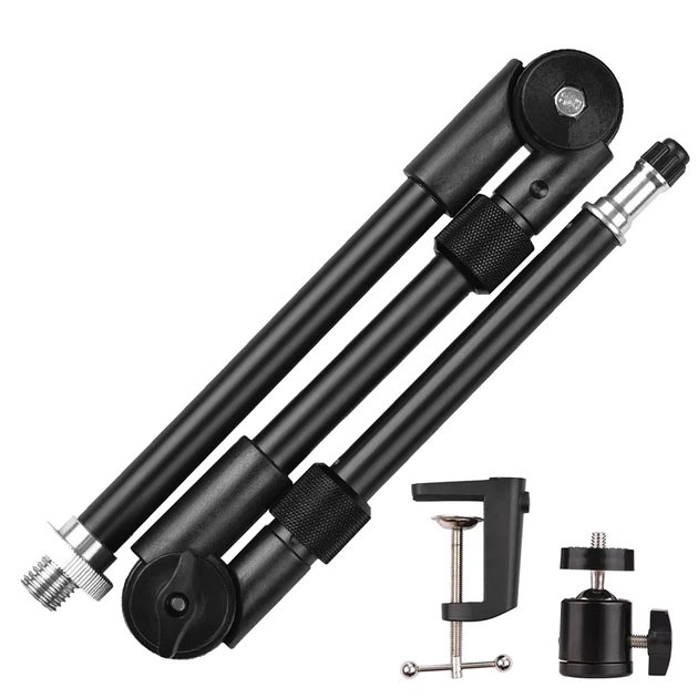Гибкий настольный штатив Andoer TR-05f 1/4" алюминиевый черный - Фото 1 Гибкий настольный штатив Andoer TR-05f 1/4" алюминиевый черный - изображение 1