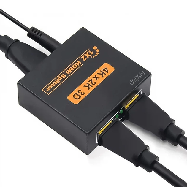 HDMI разветвитель Addap HVS-01 2 порта 4K металлический - изображение 12