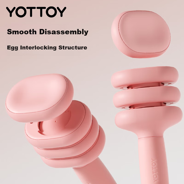 Гантель Yottoy разборная с обрезиненным покрытием 2 кг, для домашнего фитнеса, черная - изображение 8