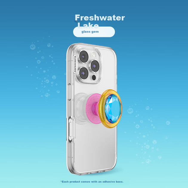 PopSockets [Finger Treasure] PopSockets Bubble Phone Stand Airbag Retractable Shockproof Stickive Stand Ring Holder, Lake Water Color - изображение 4
