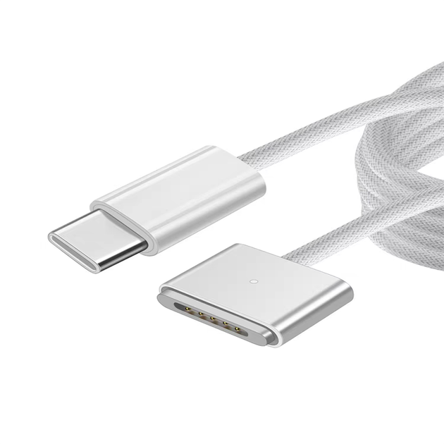 Кабель зарядний BIAZE MagSafe 2 магнітний Type-C - T-подібний 85/60/45 Вт для MacBook, 2 м - зображення 6