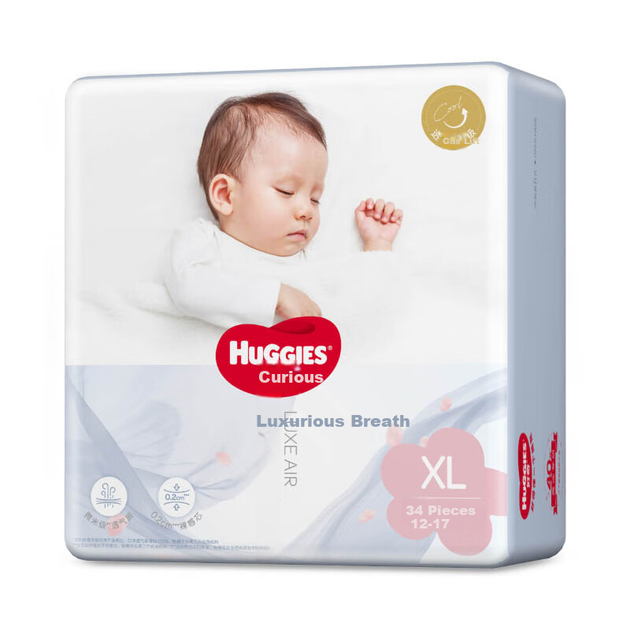 Подгузники Huggies Luxurious Breathable S58 (4-8 кг), подгузники [с повышенной воздухопроницаемостью] - изображение 10
