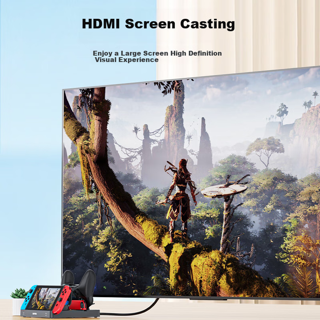 Док-станція UNITEK для Nintendo Switch з HDMI 4K, слотами для карток та PD - Фото 6 Док-станція UNITEK для Nintendo Switch з HDMI 4K, слотами для карток та PD - зображення 6