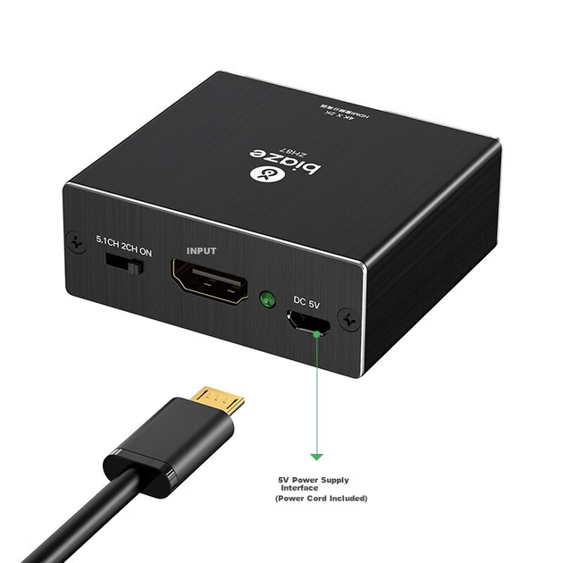 Аудиоразделитель BIAZE XL-zh87 HDMI 4K - изображение 4