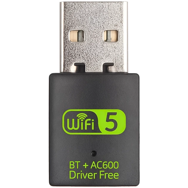 Внешний сетевой адаптер 2в1 Addap UWA-08 WiFi + Bluetooth USB 600 Мбит/с - Фото 9 Внешний сетевой адаптер 2в1 Addap UWA-08 WiFi + Bluetooth USB 600 Мбит/с - изображение 9