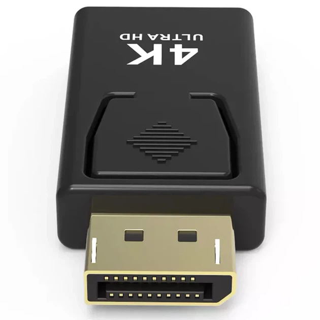 Адаптер DisplayPort Male to HDMI Female 4K Пластик - Фото 3 Адаптер DisplayPort Male to HDMI Female 4K Пластик - изображение 3