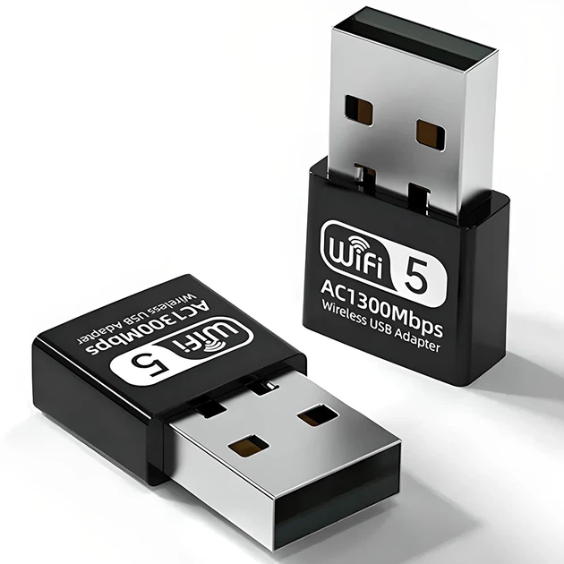 WiFi адаптер Addap UWA-06 двохдіапазонний 2.4 ГГц + 5 ГГц USB 1300 Мбіт/с чорний - Фото 11 WiFi адаптер Addap UWA-06 двохдіапазонний 2.4 ГГц + 5 ГГц USB 1300 Мбіт/с чорний - зображення 11