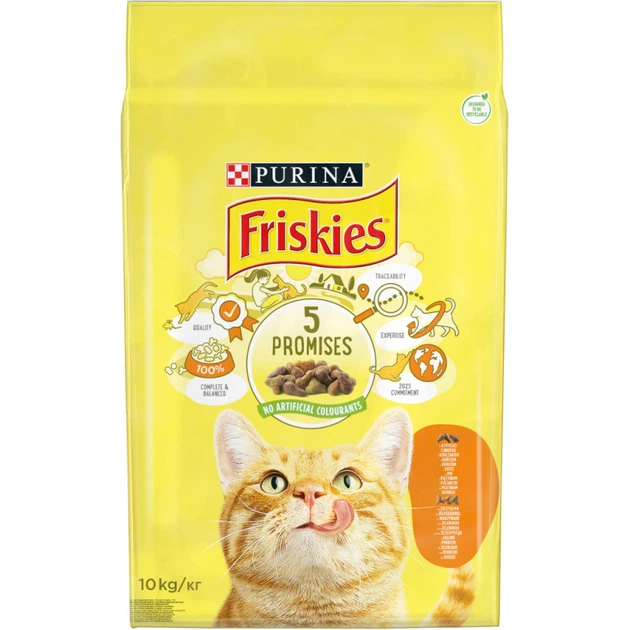 Сухой корм для кошек Purina Friskies с курицей и овощами 10 кг (5997204505101) (353862) - изображение 2