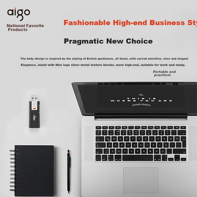 Флеш-накопитель Aigo 64 ГБ USB 2.0 L8202 с защитой от записи, черный, антивирусом и защитой от удаления файлов. - изображение 6