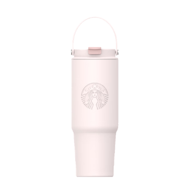 Термокружка Starbucks Classic Series Crystal Powder с двойным горлышком, 800 мл, для кофе, чая и холодной воды. Подарок на Международный женский день. - изображение 4