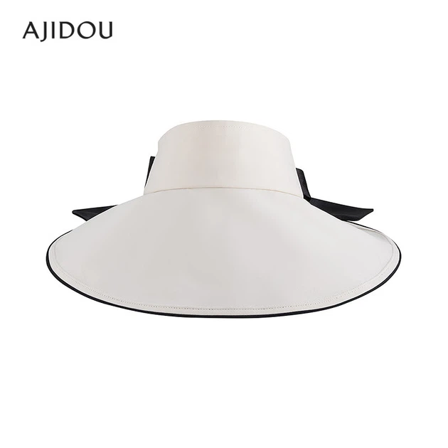 Капелюх AJIDOU жіночий з козирком для пляжу, бежевий - зображення 2