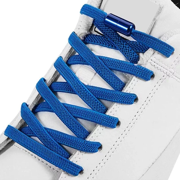 Шнурки для взуття FASTLACES T25-2 еластичні плоскі без зав'язування чорний (Black) - Фото 6 Шнурки для взуття FASTLACES T25-2 еластичні плоскі без зав'язування чорний (Black) - зображення 6