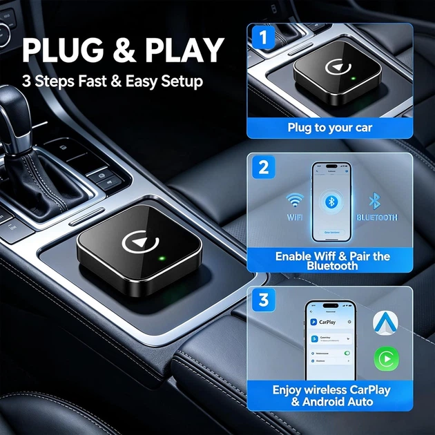 Беспроводной адаптер CarPlay и Android Auto для смартфона - изображение 2