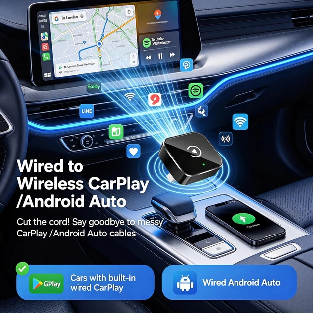 Беспроводной адаптер CarPlay и Android Auto для смартфона - изображение 4