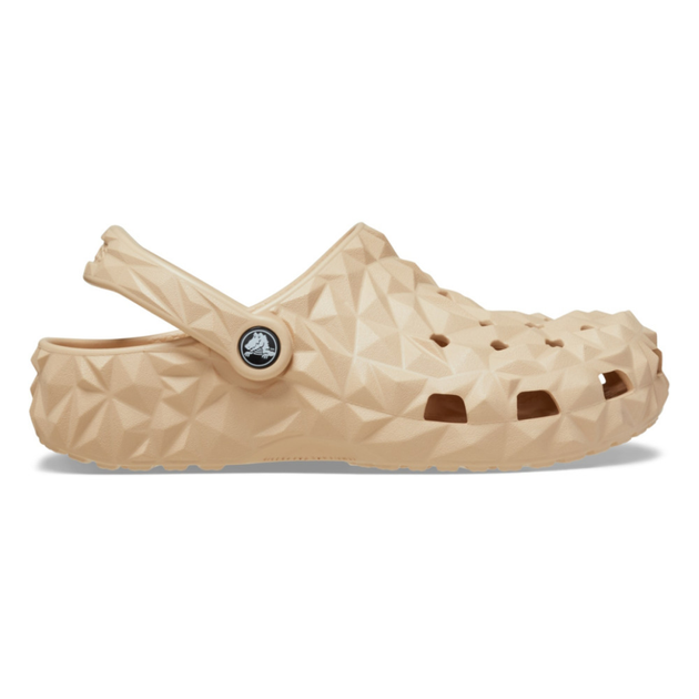 Дитячі крокси для дівчинки Crocs Classic Geometric Clog Stucco (25/26, бежевий) - Фото 3 Дитячі крокси для дівчинки Crocs Classic Geometric Clog Stucco (25/26, бежевий) - изображение 3