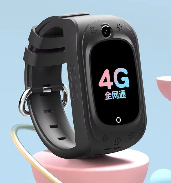 Дитячий смарт годинник-телефон Lemfo Q4 з GPS трекером, 4G сім карткою, відеодзвінками, прослуховуванням і кнопкою SOS До 7 днів роботи Рожевий - зображення 6