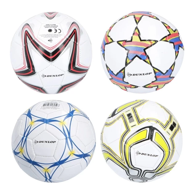 Мяч футбольный тренировочный миниатюрный Dunlop 32 панели размер 2 White/Red (5904501204996) - Фото 2 Мяч футбольный тренировочный миниатюрный Dunlop 32 панели размер 2 White/Red (5904501204996) - изображение 2