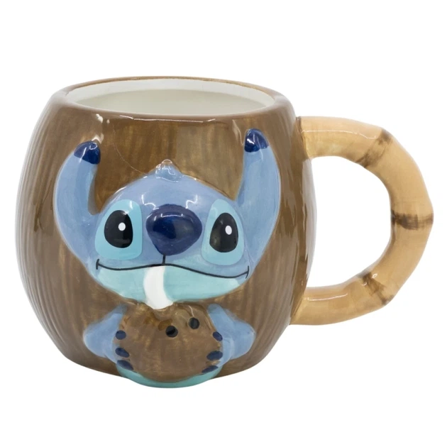 Кружка керамічна 3D Disney Stitch Coconut 325 ml (78759) - Фото 1 Кружка керамічна 3D Disney Stitch Coconut 325 ml (78759) - зображення 1