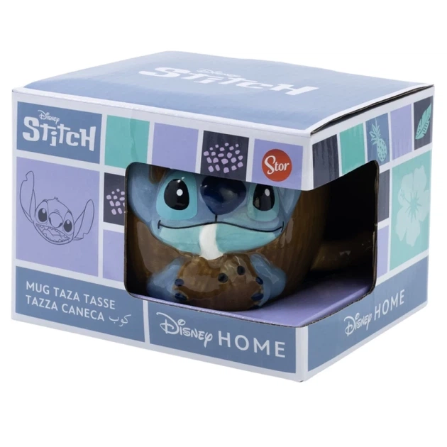 Кружка керамічна 3D Disney Stitch Coconut 325 ml (78759) - Фото 3 Кружка керамічна 3D Disney Stitch Coconut 325 ml (78759) - зображення 3