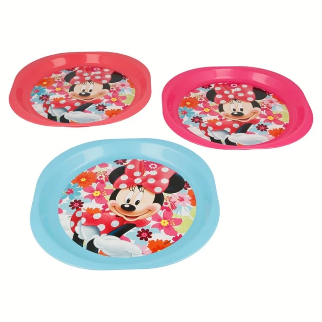 Набор детских тарелок Minnie Mouse 3 шт (14579) - Фото 3 Набор детских тарелок Minnie Mouse 3 шт (14579) - изображение 3
