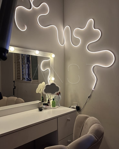 Гнучкий неон FlexGlow LUX 220V білого кольору 10 метрів - зображення 8