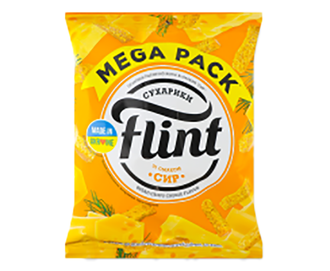 Сухарики Flint 100г сир - Фото 1 Сухарики Flint 100г сир - изображение 1