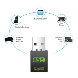 USB-адаптер ZEXMTE 600Mbps Wi-Fi+Bluetooth для ноутбуків ПК - изображение 7
