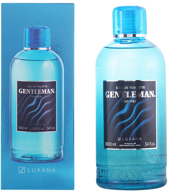 Woda toaletowa Luxana Gentleman 1000 ml (8414152180008) - Zdjęcie 1 Woda toaletowa Luxana Gentleman 1000 ml (8414152180008) - obraz 1