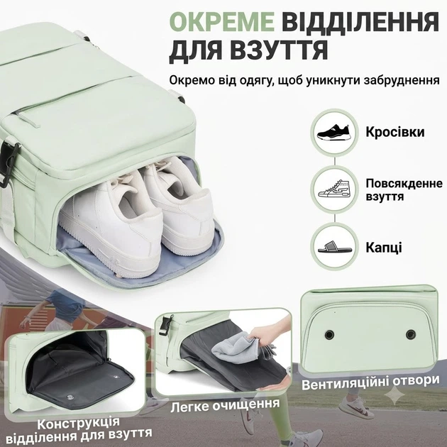 Дорожный рюкзак универсальный N16 White - изображение 3