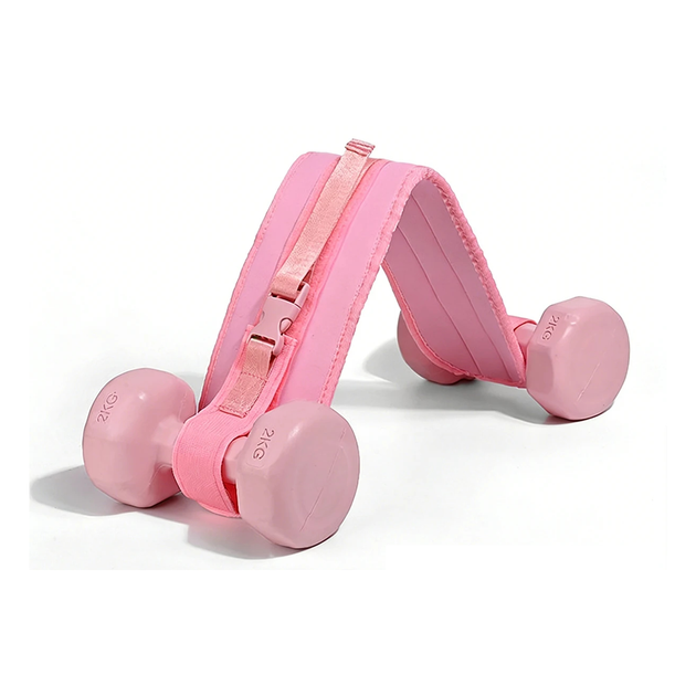 Регулируемый пояс с фиксацией гантелей Hip Belt для силовых тренировок pink - Фото 1 Регулируемый пояс с фиксацией гантелей Hip Belt для силовых тренировок pink - изображение 1