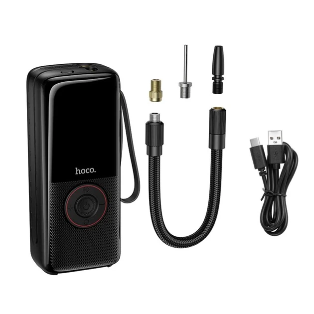 Компрессор автомобильный Hoco ZP18 беспроводной 4000mAh Black (6942007673303) - изображение 6
