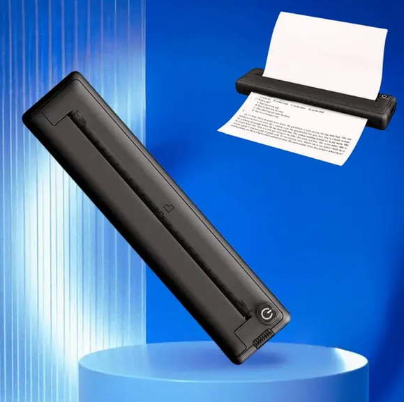 Термопринтер M15 портативный A4 аккумуляторный Bluetooth USB C беспроводной для печати документов черный - изображение 9