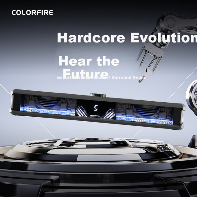 Компьютерные колонки COLORFIRE Rainbow Illusion с виртуальным объемным звуком 7.1, RGB-подсветкой, Bluetooth 5.3, USB, сабвуфер для ПК и ноутбука, модель CF3000 PRO - изображение 3