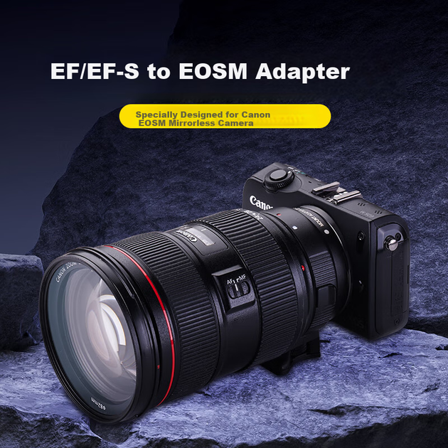 Переходное кольцо JIAHUACAI EF-EOSM для беззеркальных камер Canon M50, M3, M100, M6 II, для объективов EF, с автофокусом, байонет Canon M - изображение 4