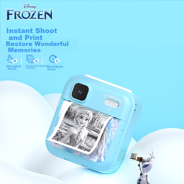 Фотоаппарат Disney PC02 Elsa детский игрушечный с мгновенной печатью - Фото 5 Фотоаппарат Disney PC02 Elsa детский игрушечный с мгновенной печатью - изображение 5
