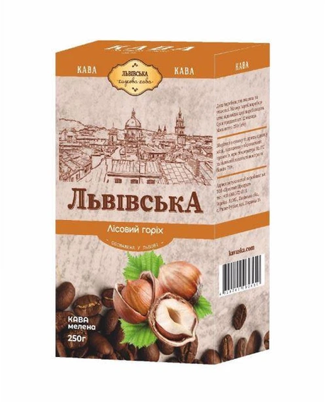Кофе молотый Львовский Лесной орех 250 г ароматизированный мелкий помол средняя обжарка - Фото 4 Кофе молотый Львовский Лесной орех 250 г ароматизированный мелкий помол средняя обжарка - изображение 4