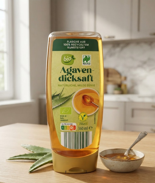 Сироп агавы S&L Bio Agavendicksaft органический 360 мл натуральный подсластитель заменитель сахара для напитков выпечки и десертов Vegan - Фото 5 Сироп агавы S&L Bio Agavendicksaft органический 360 мл натуральный подсластитель заменитель сахара для напитков выпечки и десертов Vegan - изображение 5