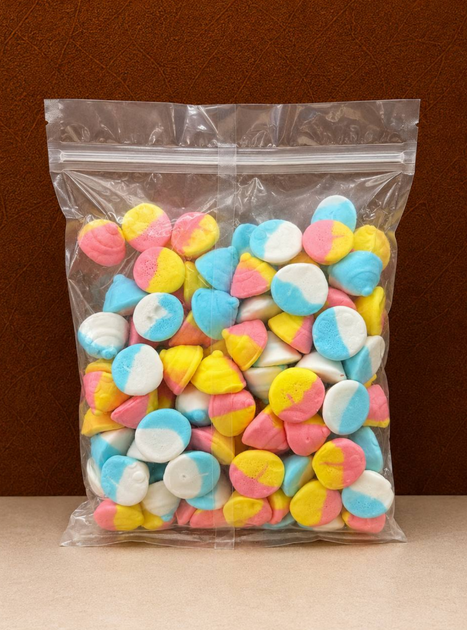 М'які жувальні цукерки Foam Candies 500 г повітряні вспінені ласощі зі смаком полуниці - зображення 4