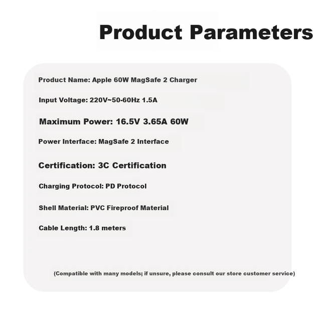 Зарядное устройство Green Efficiency 60 Вт MagSafe для MacBook Pro A1502/A1425/A1435, 16.5 В 3.65 А - изображение 7