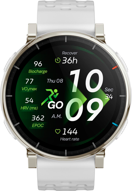 Смарт-годинник Amazfit Active 3 Premium Aero White (W2558GL3N) - Фото 1 Смарт-годинник Amazfit Active 3 Premium Aero White (W2558GL3N) - зображення 1