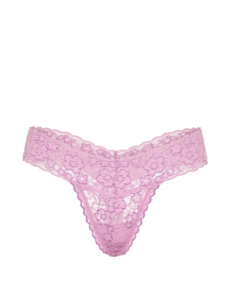 Кружевной комплект Victoria's Secret бюст Push-Up и трусики тонг 1161162797 (Сиреневый 36C/L) - изображение 7